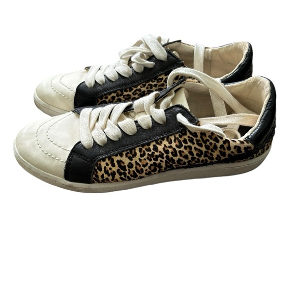 Dolce Vita Shoes - DOLCE VITA Dark Leopard Calf Leopard Nino Lace Up Sneaker SZ: 7